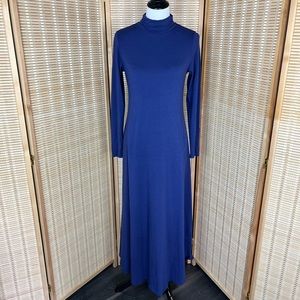 Soft Surroundings Royal Blue Maxi Dress Full Coverage